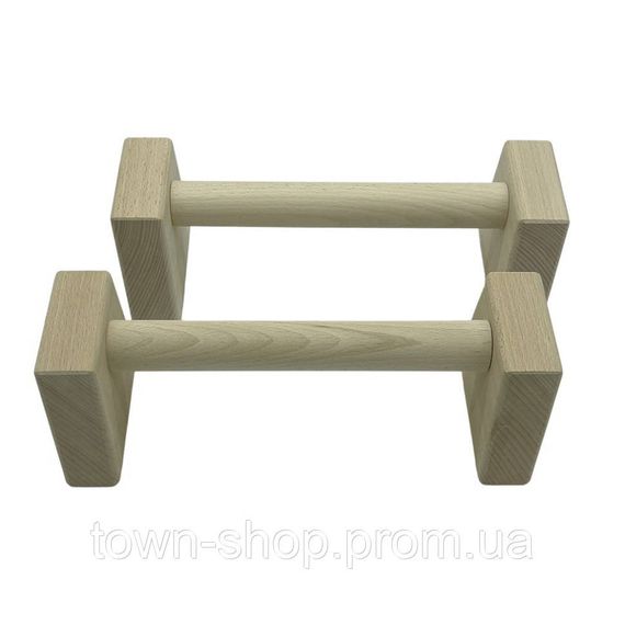 Паралетсы, упоры для отжимания деревянные Wood Gym Push Up NE-WD-40 из бука 40 см 2 шт | Зображення 3