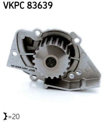 Водяной насос SUZUKI VITARA, TOYOTA COROLLA, LANCIA PHEDRA, SKF (VKPC83639) | Зображення 4