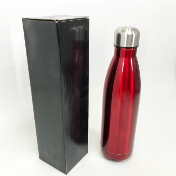 Туристичний термос пляшка UNIQUE UN-1022 500 мл холодних та гарячих напоїв зі сталі. Колір: червоний | Зображення 4