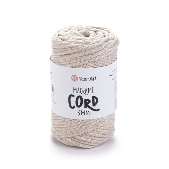 Пряжа Macrame Cord 3 mm № 753 (Макраме Корд), 250 г, 85 м — Бавовняний шнур для в’язання та макраме