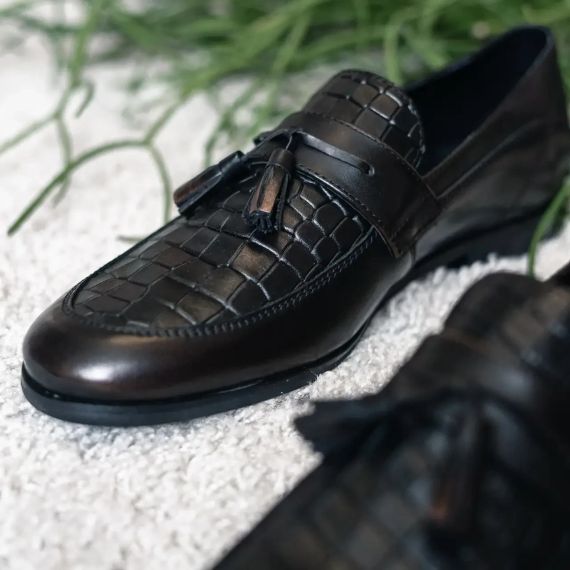 Коричневі туфлі без шнурків VadRus 43 розмір | Зображення 1