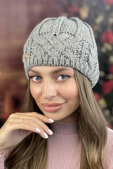 Шапка «Камелия» темный кофе
