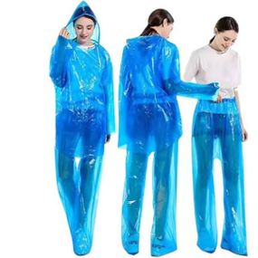 Дощовик костюм плащ та штани Raincoat set AH -146 Блакитний