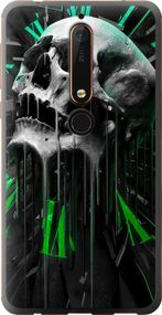 Чехол на Nokia 6.1 Череп-часы "4100u-1628-17620"