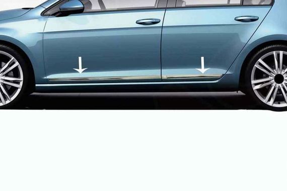 Молдинги дверей (4 шт, нерж) для Volkswagen Tiguan 2007-2016 гг