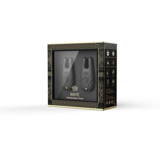 Смарт-вібратор для грудей Zalo - Nave Obsidian Black, пульт ДК, робота через додаток Sex Aura | Зображення 6