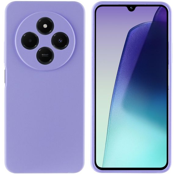 Чехол Silicone Cover Lakshmi Full Camera (AAA) для Xiaomi Redmi 14C / Poco C75 Сиреневый / Dasheen | Зображення 1