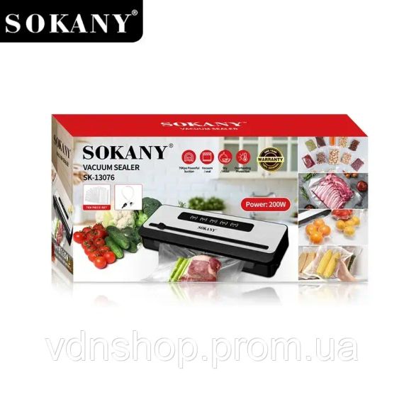 Вакуумный упаковщик Sokany SK-133076 / Упаковщик для еды | Зображення 5