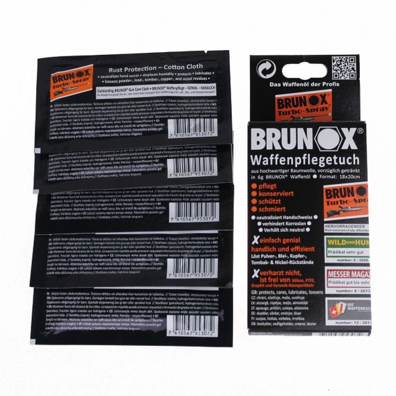 Brunox Gun Care серветки для догляду за зброєю 5шт в коробці | Зображення 2