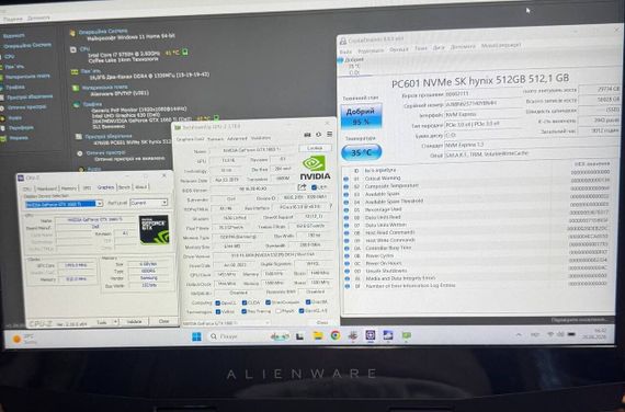 Ігровий ноутбук Dell Alienware M15 R1 / 15.6" (1920x1080) IPS / Intel Core i7-9750H (6 (12) ядер по 2.6 - 4.5 GHz) / 16 GB DDR4 / 512 GB SSD / nVidia GeForce GTX 1660 Ti, 6 GB GDDR6, 192-bit / WebCam б/в | Зображення 6
