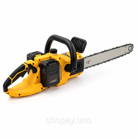 Акумуляторна ланцюгова пила Electric Saw DT-1291 16" з 2 акумуляторами жовта | Зображення 1