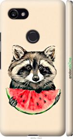 Чохол на Google PixeL 2 XL Єнотик з кавуном "4605m-1643-2448"