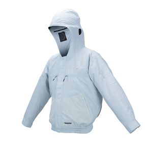 Куртка з капюшоном акумуляторна з вентиляцією Makita DFJ211ZXL (LXT, CXT, без акумуляторів та зарядного пристрою)