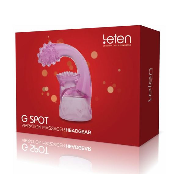 Насадка для вібромасажера Leten G SPOT HEADGEAR - 3 (40 x 82 мм) | Зображення 1