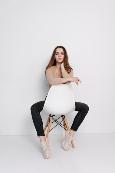 Кроссовки женские Fashion Joan 3921 39 размер 245 см Молочный | Зображення 7