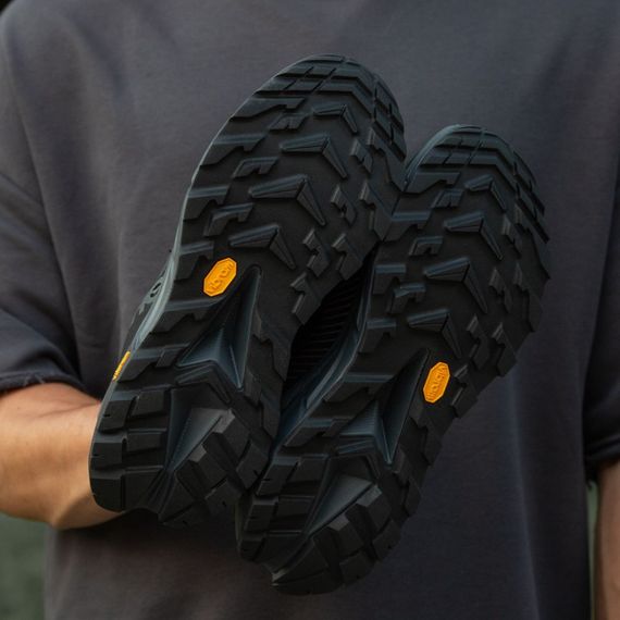 Кросівки демісезонні шкіряні Hoka підкладка Gore-Tex колір чорний/сірий | Зображення 7