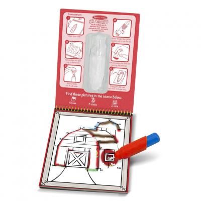 Набір для творчості Melissa&amp;Doug Чарівна водна розмальовка по точках Ферма (MD9485) | Зображення 1