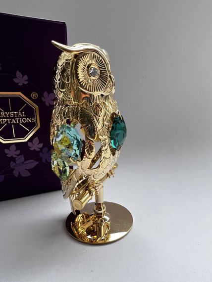 Колекційна фігурка зі стразами Owl 8 см | Зображення 1