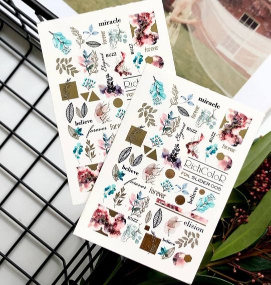 Фольгований слайдер RichColor 005 на водяній основі (6.5x9.5см) | Зображення 5