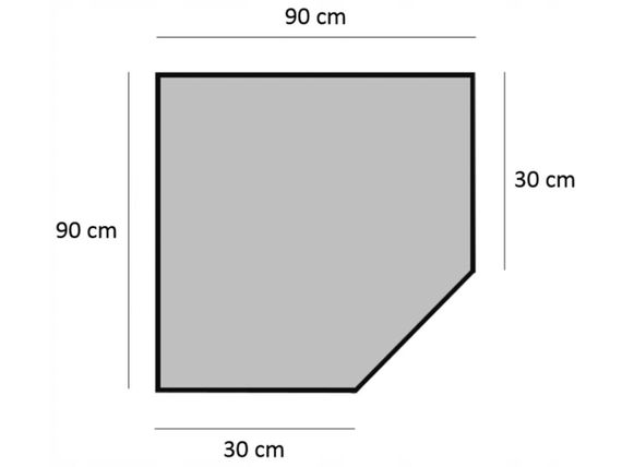 Металевий кутовий стелаж 180x30x90 5 полиць (сірий) | Зображення 1