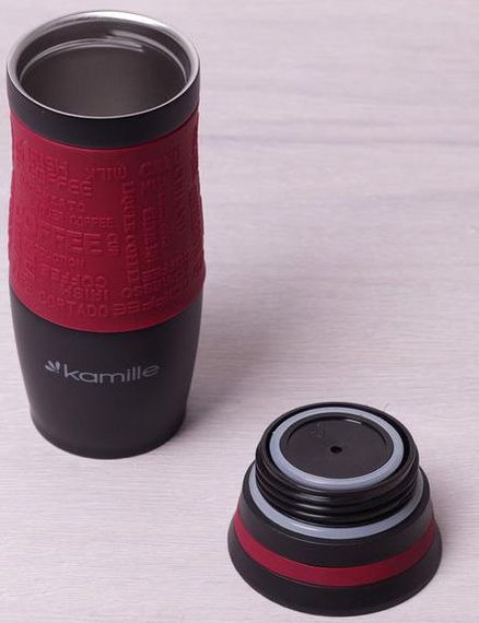 Термокружка Kamille Machiato-II 380мл з нержавіючої сталі | Зображення 4