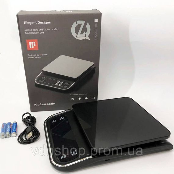 Кухонні ваги з дисплеєм ваги X-1, 5кг, Ваги побутові кухонні з вимірюванням об'єму MA-51 | Зображення 4