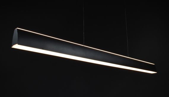 Люстра світлодіодна підвісна LED світильник для квартири на стелю лед 27348 Чорний 15-120х6х100 см. | Зображення 6