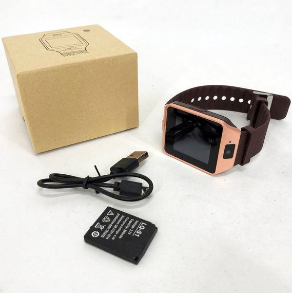 Смарт-годинник Smart Watch DZ09. TR-497 Колір: золотий | Зображення 8
