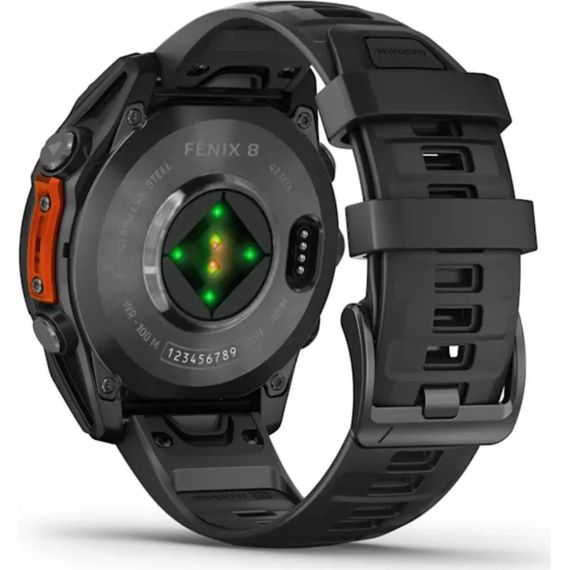 Смарт-годинник Garmin fenix 8 47mm, AMOLED, Glass/SS, SlateGray Steel/Black, BlkBnd, GPS (010-02904-00) | Зображення 5