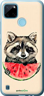 Чохол на Realme C25Y Єнотик з кавуном "4605u-2553-2448"