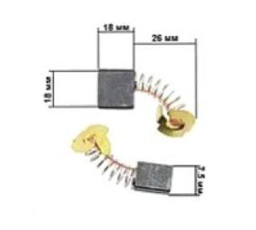 Щетки для электроинструмента 7.5*18*16 Makita М17 KOSA