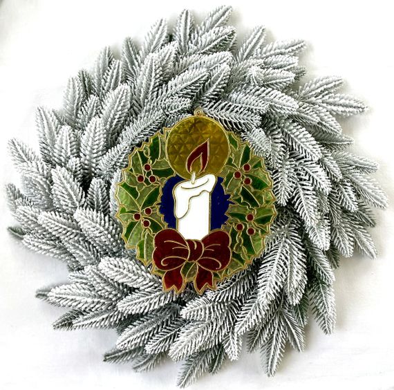 Вінок різдвяний Classic литий d-50 см засніжений | Зображення 1