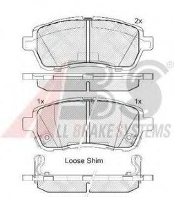 Колодка гальм. диск. FORD FIESTA VI 1.25-1.6 08- A.B.S. 37606 на SUZUKI SWIFT IV (FZ, NZ)