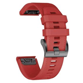 Силиконовый ремешок Primo для часов Garmin Fenix 8 51mm / Fenix 7X / Fenix 7X Pro - Red