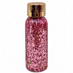 Глиттер для волос "Цветные блестки", розовый