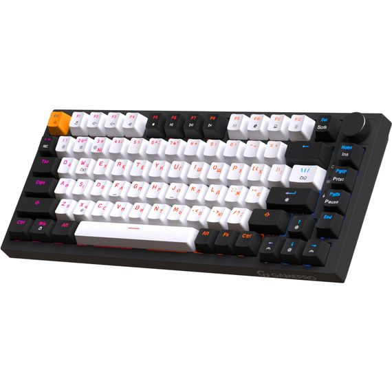 Клавіатура GamePro MK160B Hot-Swap Red Swich RGB USB UA Black (MK160B) | Зображення 1