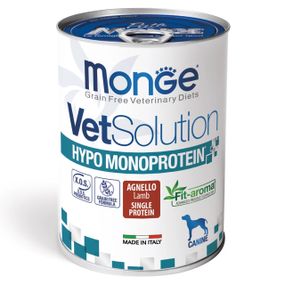 Корм Monge VetSolution Wet Hypo Canine Agnello вологий гіпоалергенний для дорослих собак 400 гр