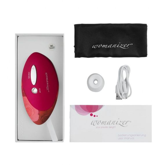 Кліторальний стимулятор Womanizer Pro W-500, червоно-рожевий Sex Aura | Зображення 7