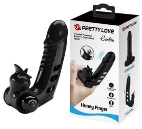 Кліторальний стимулятор на палець Pretty Love-Corbin Finger Black, BI - 014859 sexstyle
