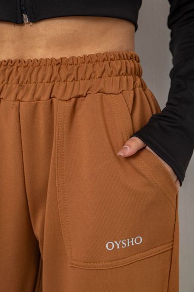 Спортивні штани жіночі, колір коричневий, 238R325-1 | Зображення 4