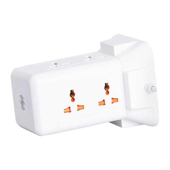 Мережевий фільтр подовжувач 2.8 м з лампою на 6 універсальних розеток з 2 USB, 1 Type-C, бездротова зарядка HP-5-1 | Зображення 7