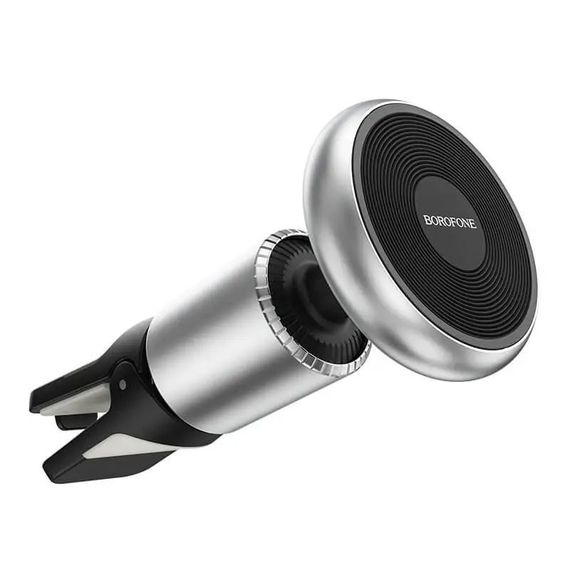 Автотримач Borofone BH47 Cool move air outlet magnetic (extended version) Black / Silver | Зображення 2
