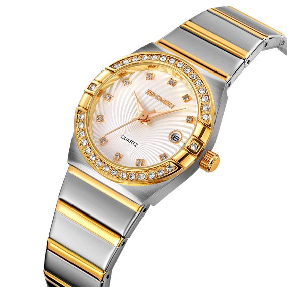 Жіночий класичний годинник Skmei 2342TGD Gold | Зображення 1