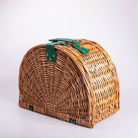 Кошик плетений для пікніка з посудом на 4 персони 41х31х22 см набір посуду туристичний для кемпінгу HP-ZQ-2 | Зображення 8