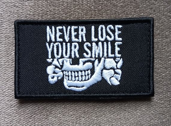 Шеврон Never Lose Your Smile (80*45мм) | Зображення 3