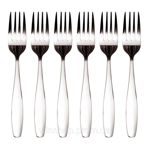 Набір десертних виделок 6 предметів 14 (см) Срібло HP-8-20 | Зображення 1