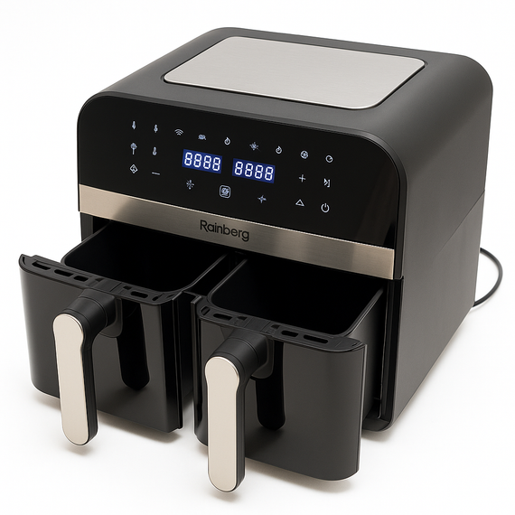 Качественная бытовая аэрофритюрница для дома Rainberg, Безмасляная фритюрница настольная HW-24 | Зображення 5