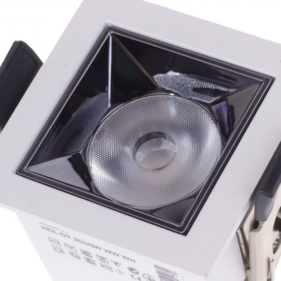 Светильник точечный LED HDL-DT 203/5W WW WH | Зображення 1