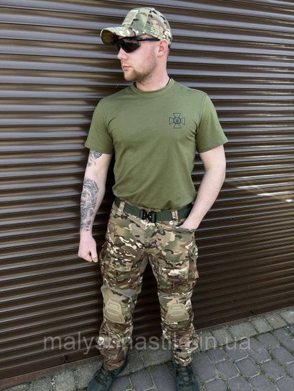 Штани тактичні Combat Tactical мультикам з наколіниками | Зображення 7