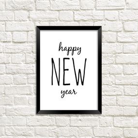 Постер в рамці Happy New year 21x30 см (A4)